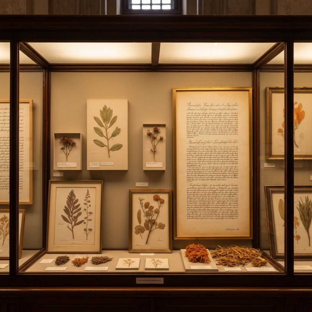 Historical botanical specimens